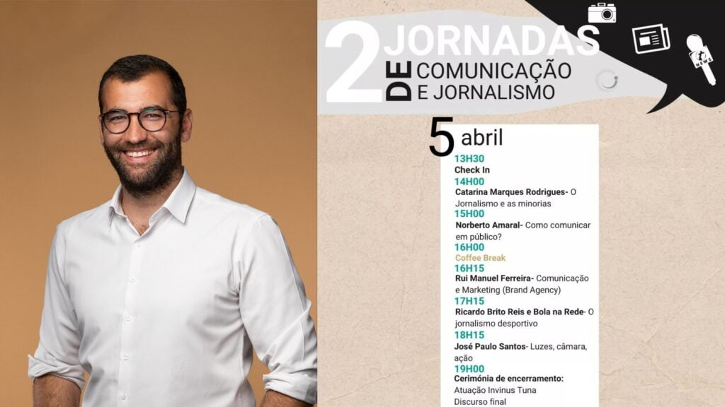 Rui Manuel Ferreira orador convidado para as 2as Jornadas de Comunicação e Jornalismo