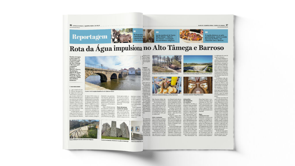 Clipping Diário do Minho | “Rota da Água impulsiona turismo no Âlto Tâmega e Barroso”