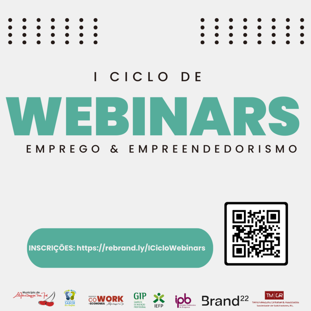 Rui Manuel Ferreira, orador convidado no I CICLO DE WEBINARS | EMPREGO E EMPREENDEDORISMO