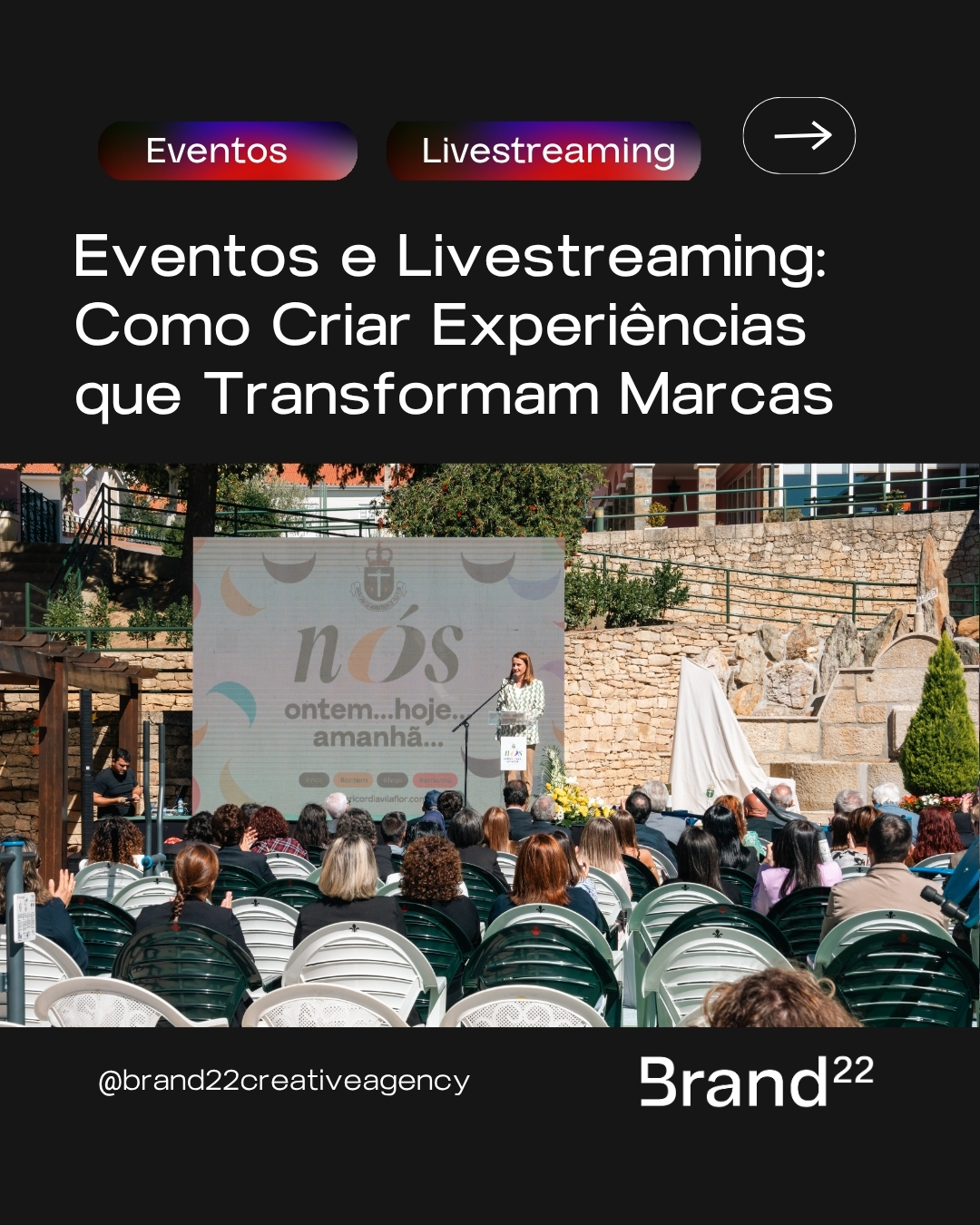 eventos e livestreaming brand22